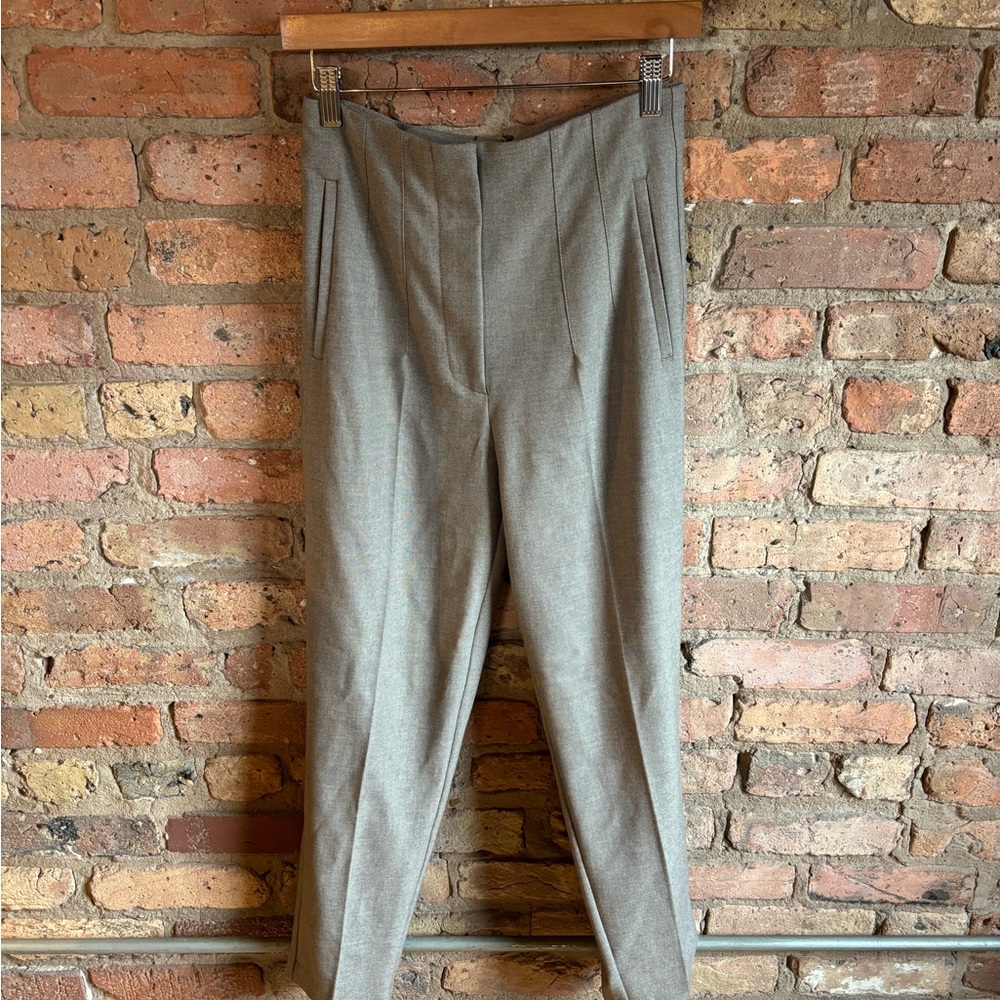 Women’s Gray/Beige Tailored Dress Pants